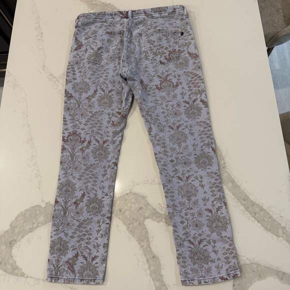 Pilcro And The Letterpress Anthropologie Slim Boyfriend Floral Jeans Women’s 29 - Picture 5 of 8